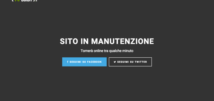 sito in manutenzione wordpress